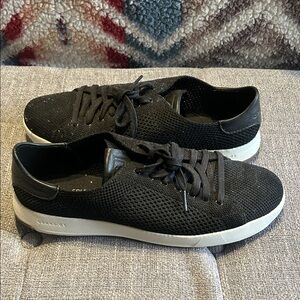 Cole Haan Grandpro Men's Black and White Knit Sneakers